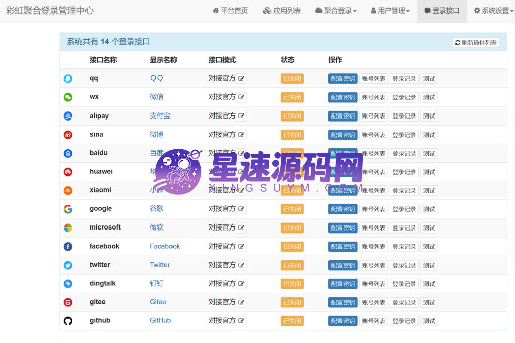彩虹聚合登录+搭建教程插图2